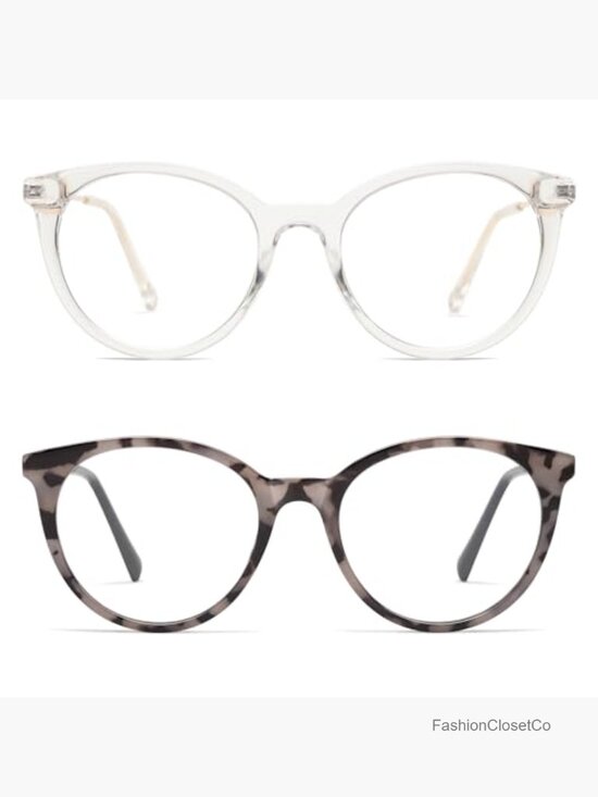 Retro Round Blue Light Blocking Reading Glasses with Spring Hinge main image 6